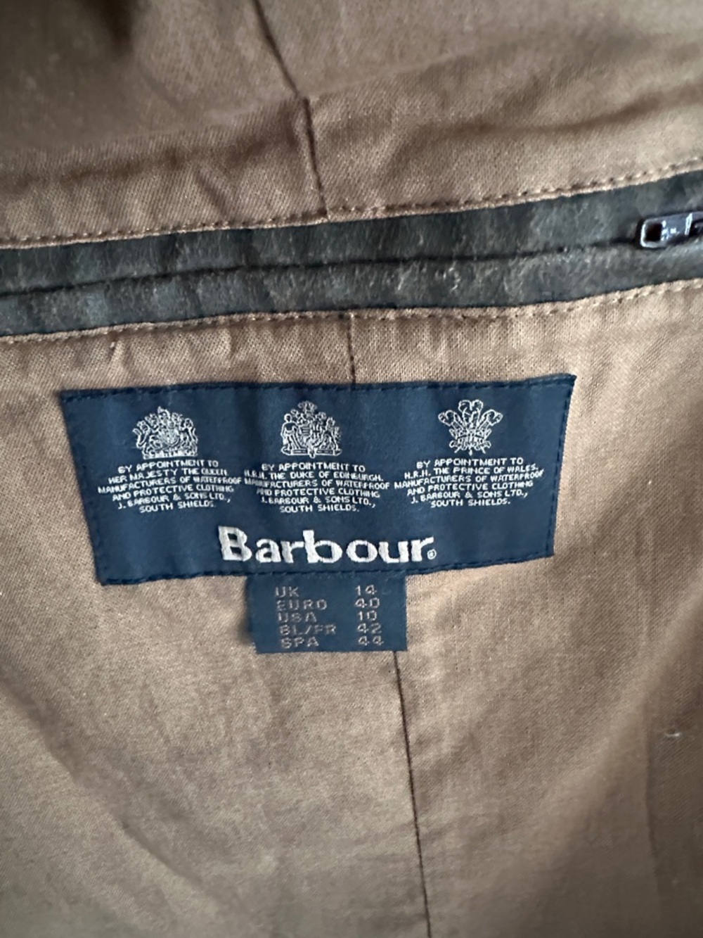 Like New Barbour Brown Button Jacket 10 - Picture 2 of 7